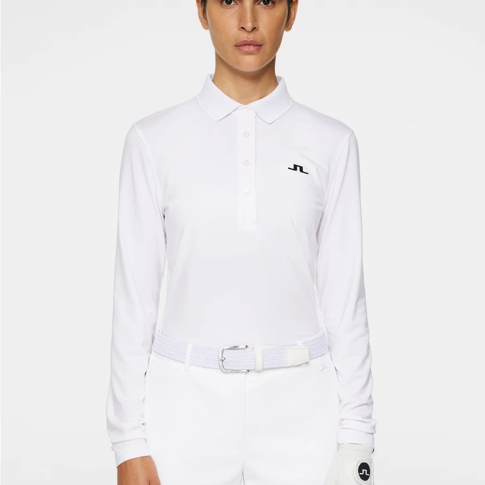 J.Lindeberg Women's White Polo Top